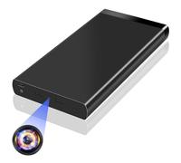 Caméra Espion, 10000mAh Mini Camera Cachée Power Bank 1080P HD, Micro Espion Discrète Caméra de Surveillance Enregistrer de 50 Heures avec Détection de Vision Nocturne