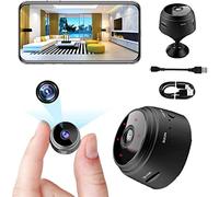 Caméra espion 1080P HD Caméra cachée Wifi Sans Fil Microcaméra pour Maison Longue Durée Batterie Mini Caméra Surveillance Intérieur avec Vision Nocturne Détection de Mouvement