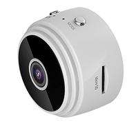 Camera Espion, 1080P HD Mini Camera Surveillance WiFi Interieur Longue Durée de Vie de La Batterie Caméra de Surveillance sans Fil Spy Cam Vision Nocturne Détection de Mouvement Micro Camera (blanc)