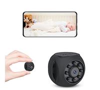Camera Espion,1080P HD Mini Mini Caméra Micro de Surveillance WiFi,USB Vision Nocturne Caméra Video Sécurité,Hidden Caméra Cachée pour Magasin, Bureau, Intérieur, Extérieur,Noir