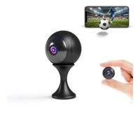 Camera Espion, 4K Mini AI Caméra de Surveillance WiFi (2,4G/5G), Détection Personnes et Animaux, Vision Nocturne HD, Stockage Local & Cloud Sécurisé pour Sécurité Domestique, Garde d'enfants (AB-E1)