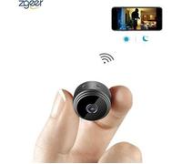 Caméra Espion Cachée Cam Mini IP WiFi HD1080P - Vision Nocturne - Détection de Mouvement - Carte SD 128G - Noir