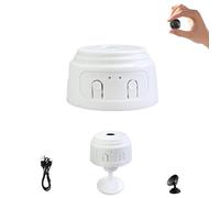 Caméra espion cachée, caméra espion WiFi cachée, vidéo HD 1080p et stockage SD, mini caméra cachée avec détection de mouvement vue à distance, petit moniteur de contrôle de caméra vidéo (blanc