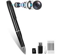 Caméra Espion Caméra Cachée Stylo 1080P Mini Caméra de Poche avec Carte 32 Go Caméra Stylo avec Enregistrement Vidéo Prise de