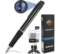 Caméra Espion Caméra Cachée Stylo 1080P Mini Caméra de Poche avec Carte SD 32 Go Caméra Stylo avec Enregistrement Vidéo Prise