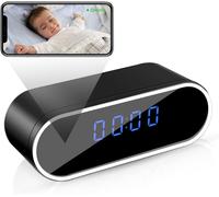 Caméra Espion D¿Horloge WiFi Cachée - WLAN FHD 1080P/4K avec Contrôle APP Caméras sans Fil - pour Family Office Store Femme de Ménage Nounou Sécurité Secrète Cam