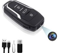 Camera Espion de Voiture, 64GB Caméra Cachée 1080P avec Enregistrement Vidéo et Audio, Détection de Mouvement, 8 Heures d'Autonomie de Batterie, 64GB