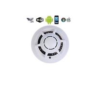 Caméra Espion Détecteur de Fumée Factice Wifi Point To Point Microphone Batterie