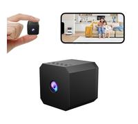 Caméra espion professionnelle F1 1080p WiFi - Caméra cachée sans fil - Pour intérieur - Mini caméra espion de sécurité domestique - Micro petit moniteur - Caméra vidéo avec détection de mouvement