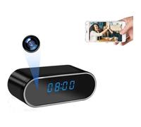 Caméra Espion Reveil WiFi Caméra Cachée sans Fil 1080P HD Mini Caméra Surveillance 150 Angle Vision Nocturne Détection Mouvement