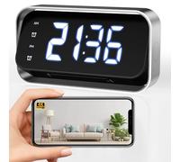 Caméra Espion sans Fil Horloge 4K WiFi Cachée Cam Surveillance à Distance | Vision Nocturne, Détection de Mouvement, 2.4G/5G, stockage local, Mini Caméra de Sécurité Intérieure pour Maison, Bureau