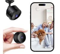 Camera Espion WiFi 1080P Mini Caméra de Surveillance intérieure sans Fil 1080P, Vision Nocturne avec Batterie Longue durée, détection de Mouvement et Vision Nocturne