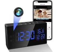 Caméra Espion Wifi 2.4/5G Caméra Cachée Hd 1080P, 2 En 1 Réveil Avec Mini Caméra Cachée Wifi Avec Vision Nocturne Et Détection De Mouvement[CAM6261544]