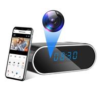 Camera Espion WiFi, 2,4G-5G WiFi Mini Caméra Cachée Réveil, 120° 1080P HD sans Fil Caméra Surveillance avec Détection de Mouve[55]