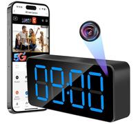 Caméra Espion WiFi 5G, Mini Camera Cachée Réveil sans Fil HD 1080P Caméra de Surveillance Discrete Micro Camera