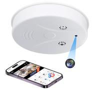 Caméra Espion WiFi, 5G Mini Camera Cachée Sans Fil Détecteur de Fumée, Micro Espion Discrete a Distance HD 1080P, Camera de Surveillance Enregistreur Vision Nocturne Détection de Mouvement Tuya APP