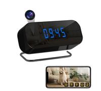 Caméra espion WiFi Horloge Caméra HD 1080p sans fil avec vision nocturne Détection de mouvement Alerte Push Visualisation à distance Caméra cachée pour la sécurité intérieure
