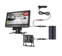 Caméra étanche Caméra Recul AHD pour Voiture avec Moniteur pour Camion Remorque Stationnement Caméra Recul 24V Écran 7 Pouces Camera de recul Voiture(MBUSD-15M)