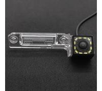 Caméra étanche Caméra Recul pour Voiture Pistes Trajectoire Dynamiques pour VW pour Jetta pour Polo pour Bora pour Golf pour Passat d'aide au stationnement(12 Lamp,Fixed)