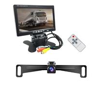 Caméra étanche Kit Caméra Recul avec Écran LCD TFT 7 Pouces pour Voiture avec Câble 6M pour Camion Bus RV Remorque Tracteur Camera de recul Voiture