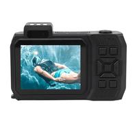 Caméra étanche, Mise au Point Automatique 4K 65MP, Caméra sous-Marine, Zoom Optique 10x, Lampe de Poche SOS pour la Plongée (Orange)