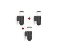 Caméra extérieure connectée, rotative et motorisée avec éclairage intégrée,, rheita 100, 512511 - lot de 3 caméras rheita