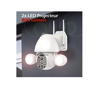 Caméra extérieure connectée Wifi Rotative 5MP 2 phares LED