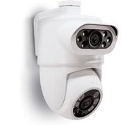 Caméra extérieure filaire Wifi Avidsen HomeCam Dual 2K 3MP - Double objectif motorisé - Sirène