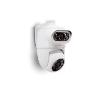 Avidsen HomeCam Dual 2K 3MP - Caméra de Surveillance Extérieure Filaire WiFi Double Objectif, PTZ 355°/90°, Suivi Automatique, Sirène 80dB, LED 150 Lumens, Vision Nocturne Couleur