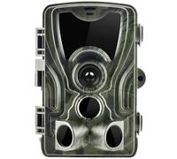 Caméra Extérieure Infrarouge Étanche pour Faune, Écran LCD 2,0 Pouces | Boîtier ABS Camouflage, Portée 50m, Surveillance de Propriété, Usage Jardin et Poteaux