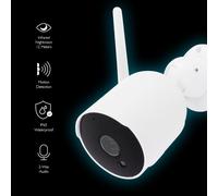 Caméra Extérieure Intelligente WiFi,1080P,Dualband (2.4/5 GHz),Vision Nocturne Infrarouge,Détection de Mouvement,Audio Bidirectionnel