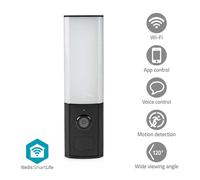 Caméra de surveillance Nedis Caméra extérieure SmartLife Wi-Fi Lumière ambiante Full HD 1080p IP65