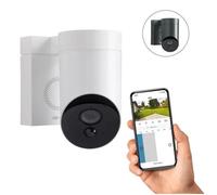 Caméra extérieure Somfy 2401560 - Full HD - Vision Nocturne - Sirène 110 dB