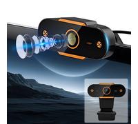 Caméra externe USB HD 1080p avec micro, objectif grand angle et base réglable - Plug-and-Play pour les appels vidéo, le streaming et les cours