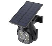 Caméra Factice avec Lampes Solaires, 300 LM, 3 Modes, Lampes Solaires avec Capteur de Mouvement Extérieur, Fausse Caméra de sécurité étanche à énergie Solaire pour Porche,