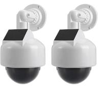 Caméra factice LED + Panneau Solaire - Chacon (Lot de 2)