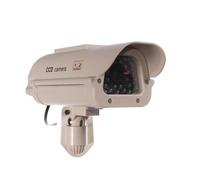 Caméra factice LED pour surveillance avec alarme et panneau solaire CCTV
