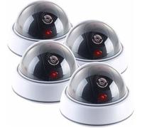 VisorTech 4 caméras dômes factices avec LED rouge