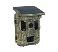 Caméra Faune Sauvage Caméra De Chasse Solaire WIFI 32mp, Panneau , Batterie Intégrée, Détection Mouvement PIR, Vision Nocturne, Suivi La Faune En Plein Air Surveillance Fiable Précise(32MP With 64GB)