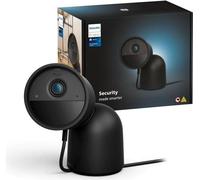 Caméra filaire avec support de bureau - Philips Hue - Secure - HD 1080P - Intérieure ou extérieure - Noir