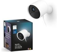 Caméra filaire - Philips Hue - Secure - HD 1080P - Intérieure ou extérieure - Contrôle avec une seule application - Blanc