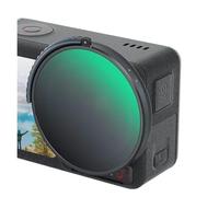 Camera Filter, Filtre CPL & VND 3-5, Compatible for DJI Osmo Action 4 combinant ND8 ND16 ND32 CPL Fiter en Un Seul Verre Optique HD Multicouche
