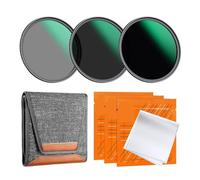 Camera Filter， Kit de Filtre d'objectif ND8 ND64 ND1000 49-82mm avec 3 Chiffons d'aspirateur et Pochette, Compatible for Appareil Photo Nikon Canon ，Parts(72mm)