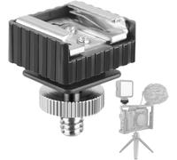 Camera Flash Shoe Adapter with 1/4 Thread Hole with 1/4 Male to 1/4 Male Screw Adapter for Lighting Bracket Flash Bracket Umbrella Ball Head