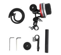 Camera Follow Focus en Alliage d’Aluminium pour appareils sans Miroir, avec Roue de Mise au Point et Bague de pignon Ajustable - Contrôle précis et Rapide de la Mise au Point,