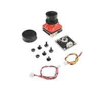 Caméra FPV 1/3 CMOS 1500TVL, Objectif 2,1 mm, 5V-30V PAL/NTSC avec OSD Interne Réglable pour Drone de Course FPV RC, Orange