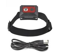 Caméra frontale 1080p avec vision nocturne avec lumière LED pour sports de plein air, voyage