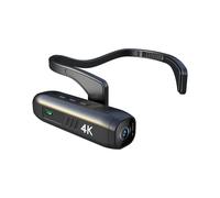 Caméra Frontale 4K Anti-Tremblement, Batterie 2200 MAh, Carte TF 64 Go, Caméra Corporelle pour la Maison, les Voyages et les Réunions