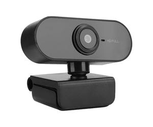 Caméra Full HD 1080P Circle pour Appels Vidéo et Enregistrement USB PC Ordinateur Mac Ordinateur Portable Bureau Plug Play 360° Clip Rotatif Flexible 1080P avec (Noir)