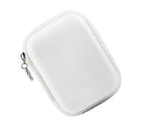Camera Hard Case - EVA PU Storage Box | Cable & Earphone Carrying Pouch | 9x12x4cm (3.54x4.72x1.57 inches), PU Leather + Hard EVA Shell, Built-in Mesh Cable Slot, Shockproof & Water-Resistant Protect